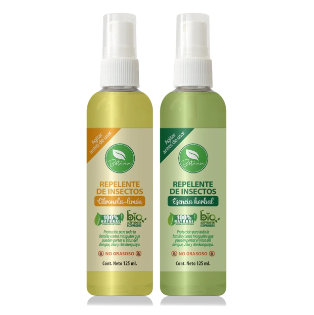 Repelelntes de insectos- citronela-limón y esencia herbal